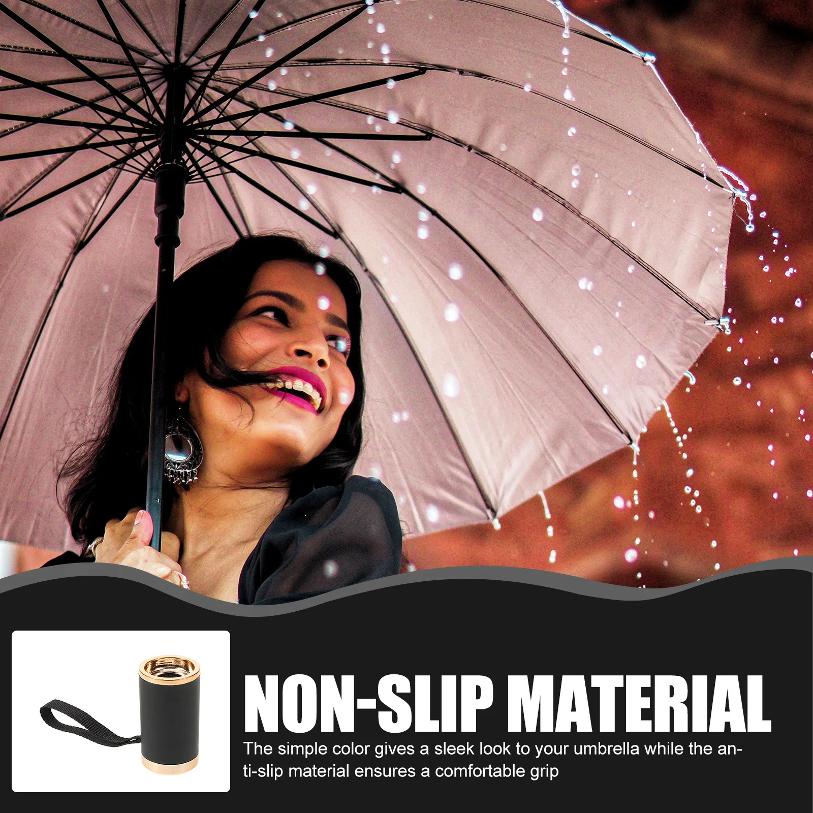 

Durable Plastic Umbrella Handle Grip Replacement 13-14mm Threaded Easy Install Anti-Slip Design Long-Lasting Sturdy