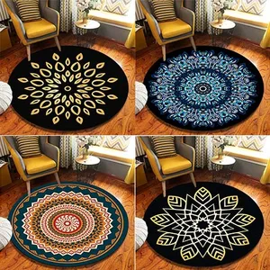 Runde Blumenmandala Teppich für dekorative Hausdekoration, Wohnzimmerteppiche und Schlafzimmer, Stuhlkissen 10 Hauptverkäufe Mandala Teppich - №9
