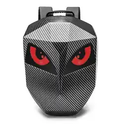 Smart Ironman LED Backpack For Man Woman Motorcycle Helmet Laptop Waterproof Travel School Bag Hardshell Expandable LED Backpack