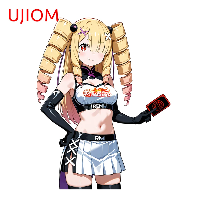 UJIOM Re Smiling Wall Sticker Zero Rem Interesting Kawaii Occlusion Scratch Decal Suitable for Creative Wallpapers for Kids