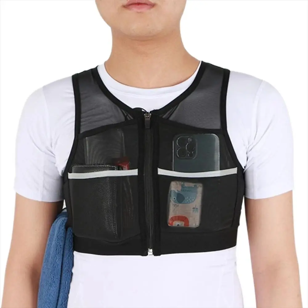 

Men Women Running Jacket Large Capacity Breathable Running Backpack Running Storage Bag Running Chest Pack Marathon Vest Bags