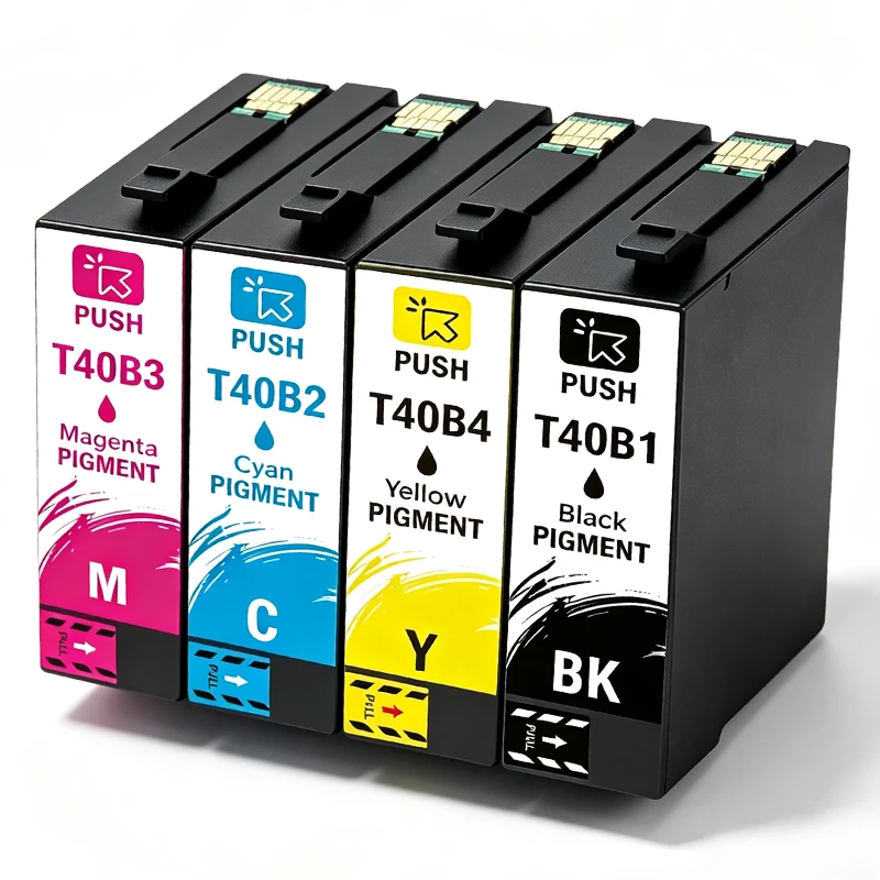 T40B1 T40B2 T40B3 T40B4 Compatible Ink Cartridges For Epson SC-T3130 SC-T3130N SC-T3130N SC-T3130M SC-T5130 SC-T5130M Printer