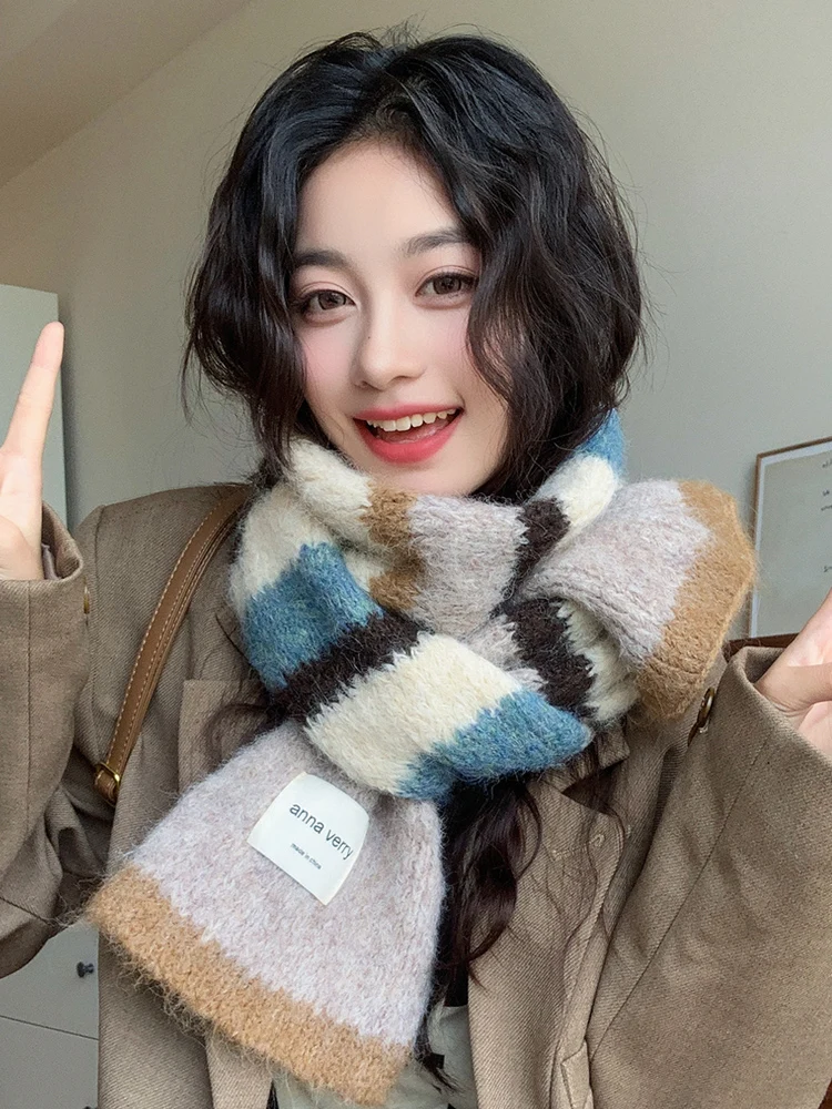 보온 스카프 여성용 스카프 겨울 2024년 보온 고급 감성 남녀 공용 한국 스타일 다양한 패턴 다기능 스카프 목도리 스카프