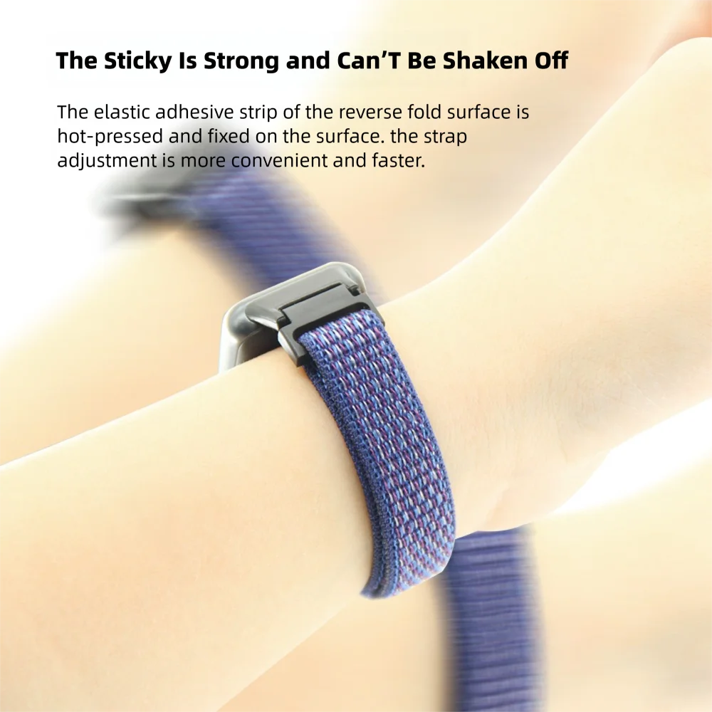 حزام ساعة من النايلون الفيلكرو لهواوي هواوي باند 7 سوار سريع الإصدار وقابل للغسل بديل قابل للتعديل رياضي ذكي كوريا