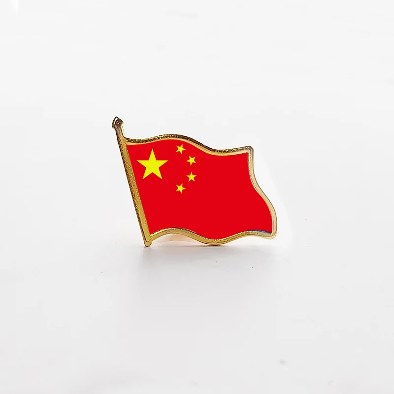 National Flag Pin Country Flag Metal Lapel Pin Russia Ukraine Spain France Badges For Clothes Bag Hat Collar Jewelry Accessories