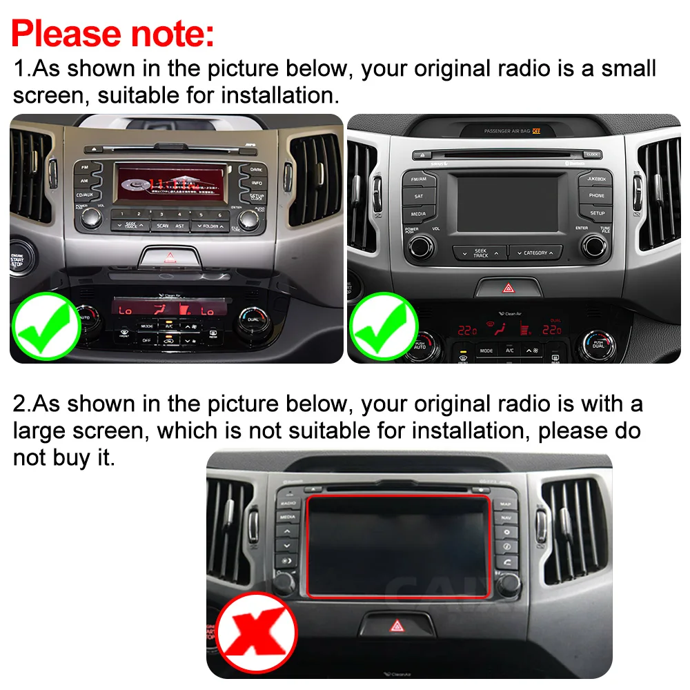 CAIXI GX9 Pro 4G For Kia Sportage 3 SL 2010-2016 Tesla style Car Radio Multimedia Video Player 2 din Android Carplay Auto GPS