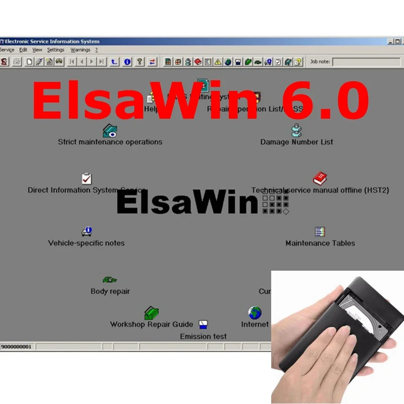 2024 Hot Auto Repair Software ElsaWin 6.0 Work for V-W For Audi ferramentas automotiva Elsa Win 6.0 in 80gb HDD Free Shipping