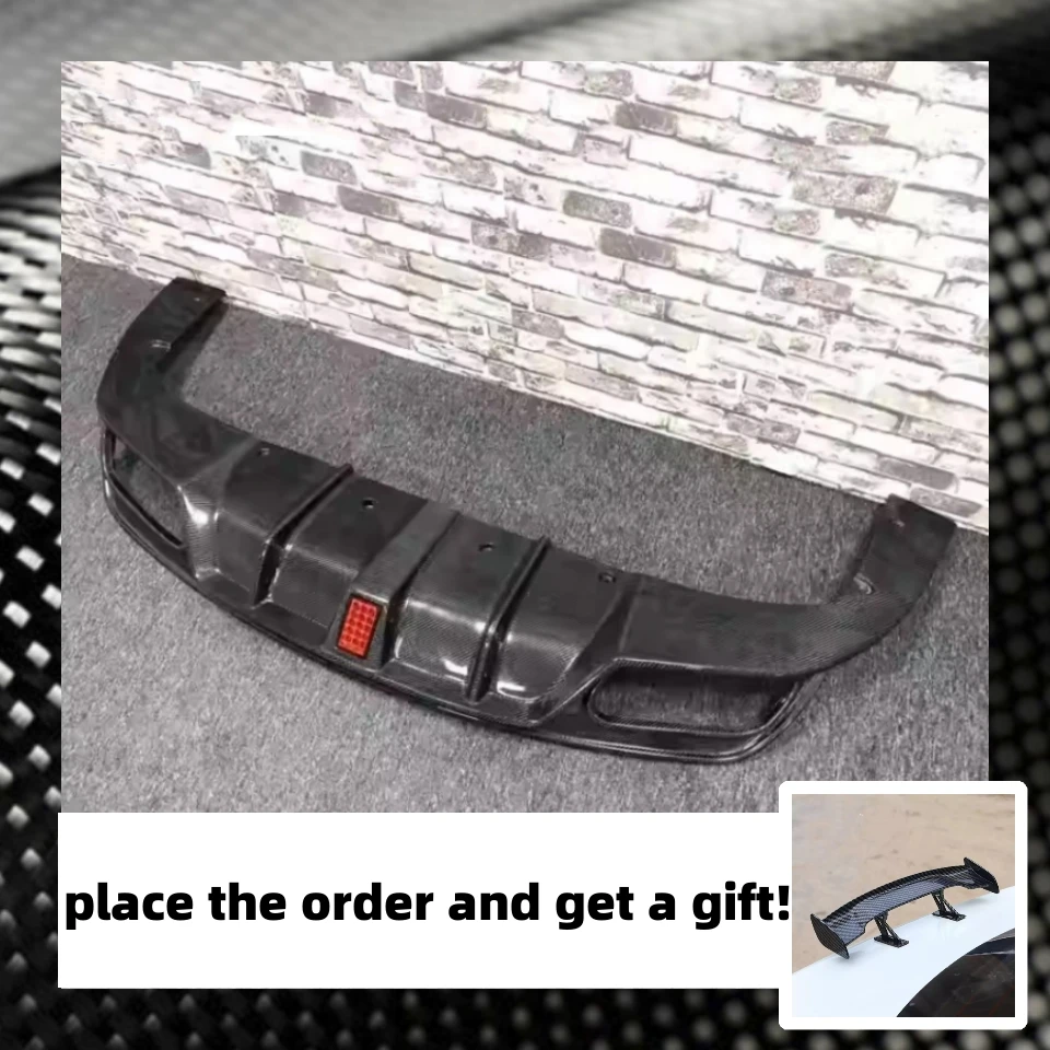 

Real Carbon Fiber Rear Lip with Lamp for Mercedes Benz CLA W117 Convert New Style Car Rear Spoiler