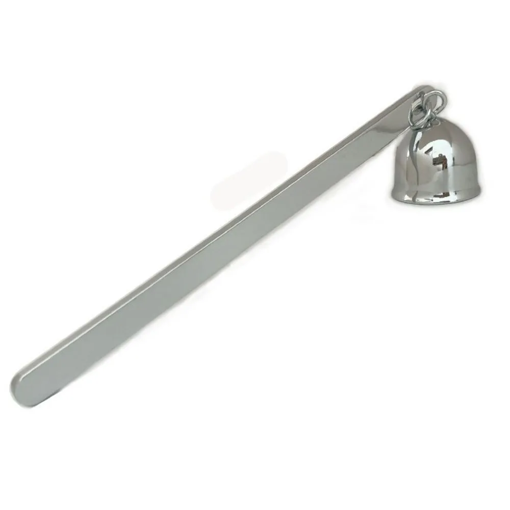 Stainless Steel Candle Extinguisher Bell Shape Cover with Long Handle Candle Flame Snuffer Anti-Slip Scented Candle Extinguisher