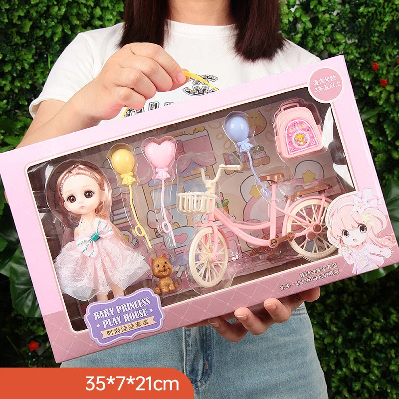 Diy Toys Princess Gift Complete Set Bjd Doll Princess Set Joint Detachable Complete Set Children's Toys Birthday Christmas Girl