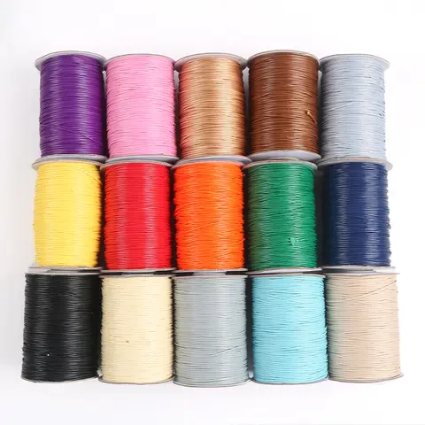 0.5/.8/.0/1.2/1.5/2.0/2.5mm 왁스 코드 왁스 스레드 문자열 스트랩 목걸이 공예 보석 만들기 DIY 팔찌 액세서리