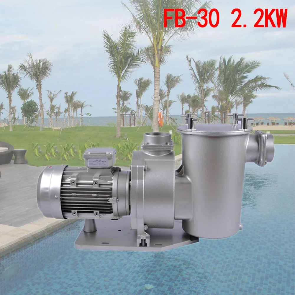 manufacturer direct sales stainless steel swimming pool water pump high flow hydrotherapy swimming pool filtration circulation