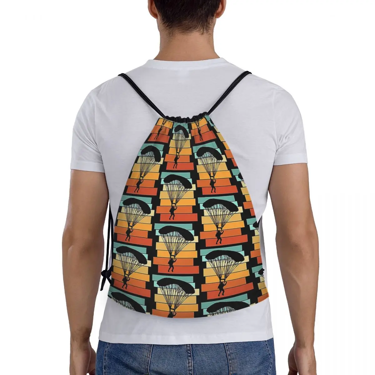 

Paragliding Backpacks Fashion Portable Drawstring Bags Shoes Bag Book Bags For Travel Students