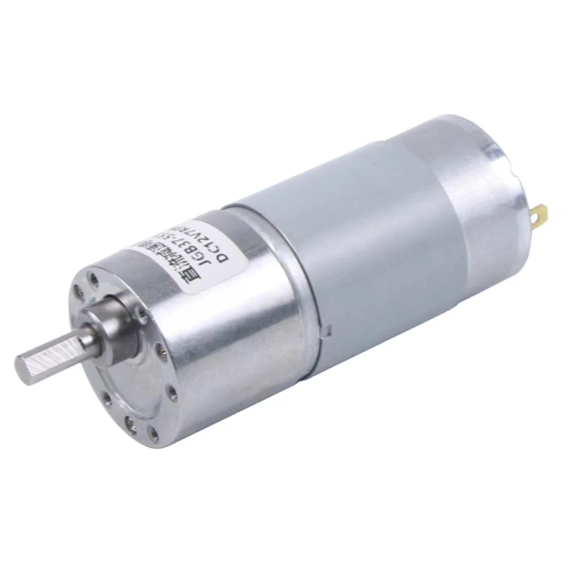 JGB37-555 Motor de engranaje eléctrico de CC de alto par y baja velocidad de 12V Micro 24V 555 CC Motor de reducción de caja de cambios Motorreductor para brazo de Robot