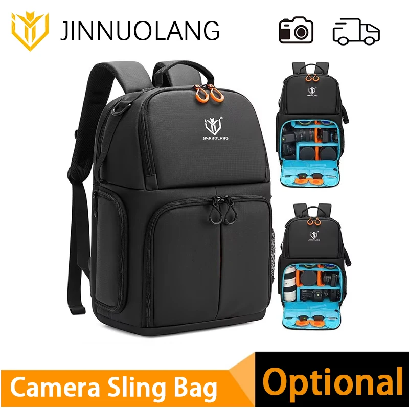 

Camera bag suitable for Canon, Nikon and Sony DSLR and mirrorless cameras, double-shoulder waterproof photography bag