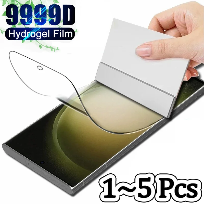 1~5 Pcs Hydrogel Film for Samsung S23 Ultra Screen Protector S23 FE Samsung Galaxy S 23 Plus Protective Film S23+ Samsung S23 FE