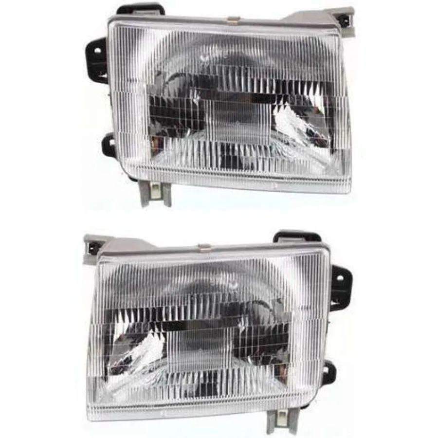 

Driver and Passenger Side Headlight for Nissan Frontier Base SE XE 19982000 Halogen With Bulb s Up to September 1999 Production