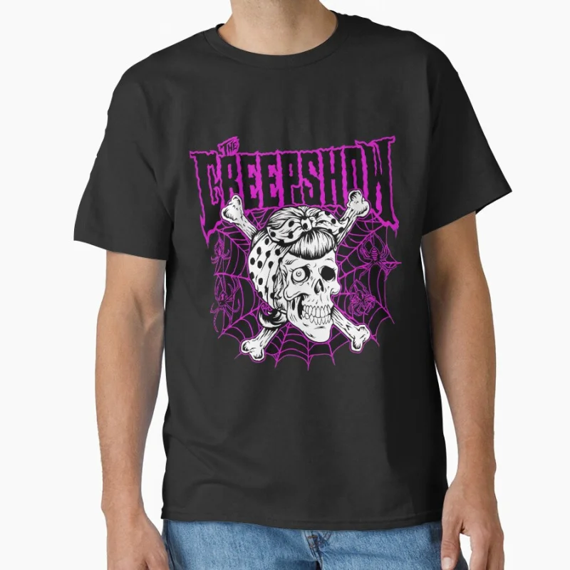 

Creepshow 80s vintage Scream B movie retro tv shows Horror zombies Scary halloween gift T-shirt for fans Large size Tops S-6xl