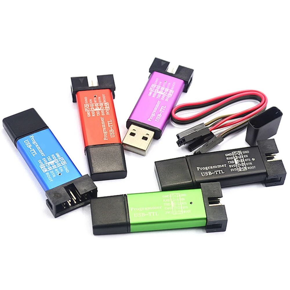 USB to TTL manual bios opener STC microcontroller 51 program automatic download line burner ISP