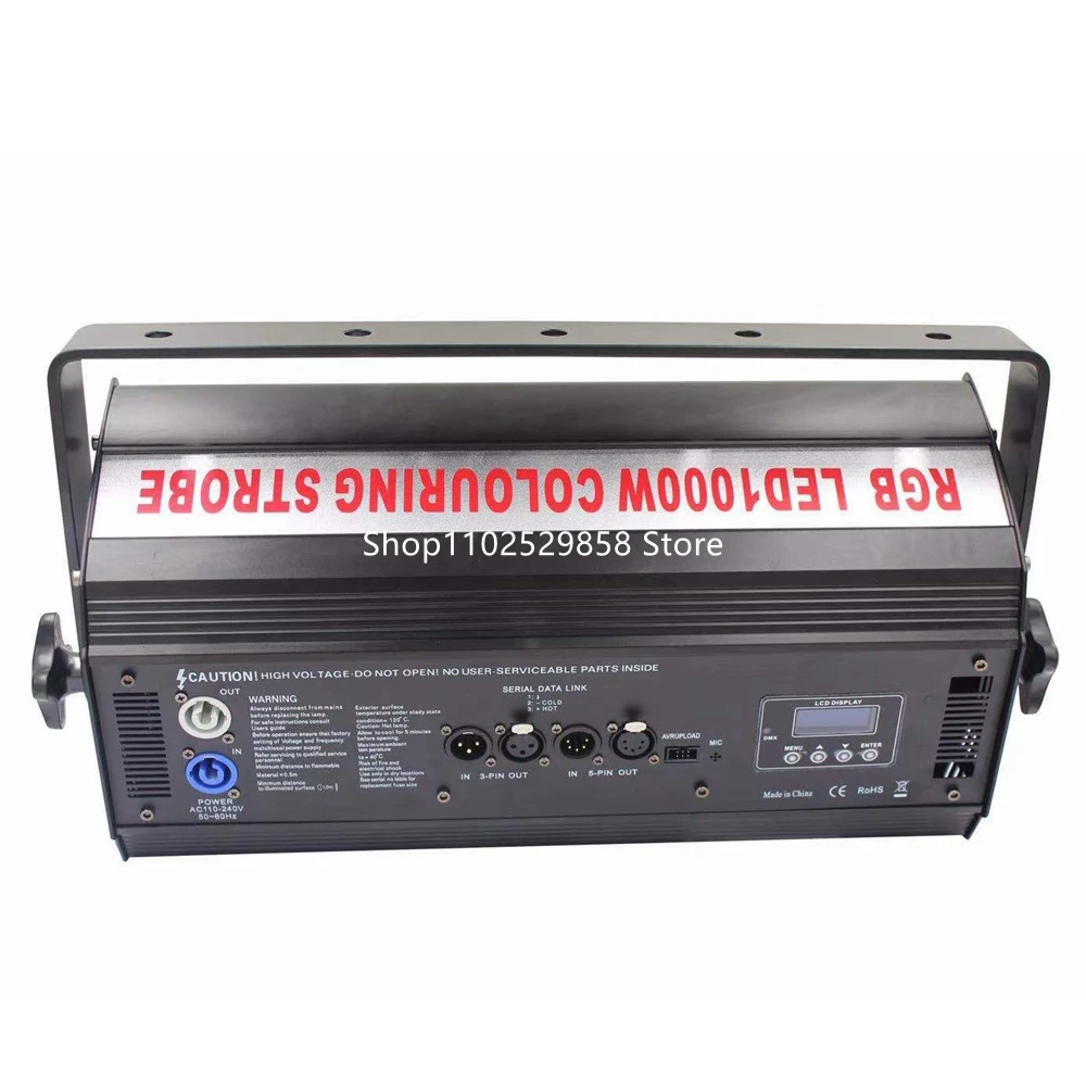 Atomic 1000 LED Strobe RGB 3 w 1 Flash Stage Lighting Effect DMX Control For Club Disco Party DJ Holiday Z zmienną prędkością