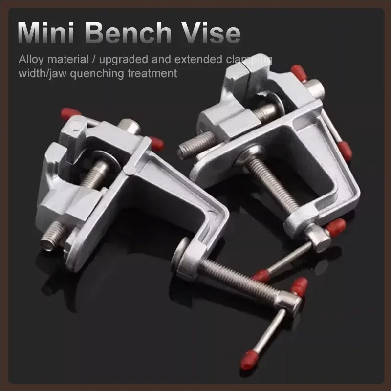 

35MM Aluminum Alloy Bench Vise Multi-functional Table Clamp Screw Vise for DIY Craft Mold Fixing And Repair Work