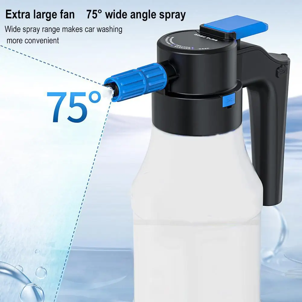 

1.5L Electric Car Wash Foam Sprayer Watering Can USB Rechargeable High Pressure Wash Bottle For Car Body Interior Home Clea C3H1