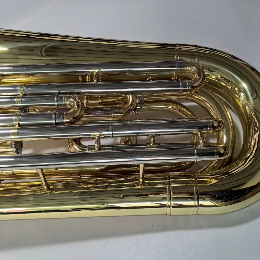 Bb Key 4 Válvula de pistón Tuba