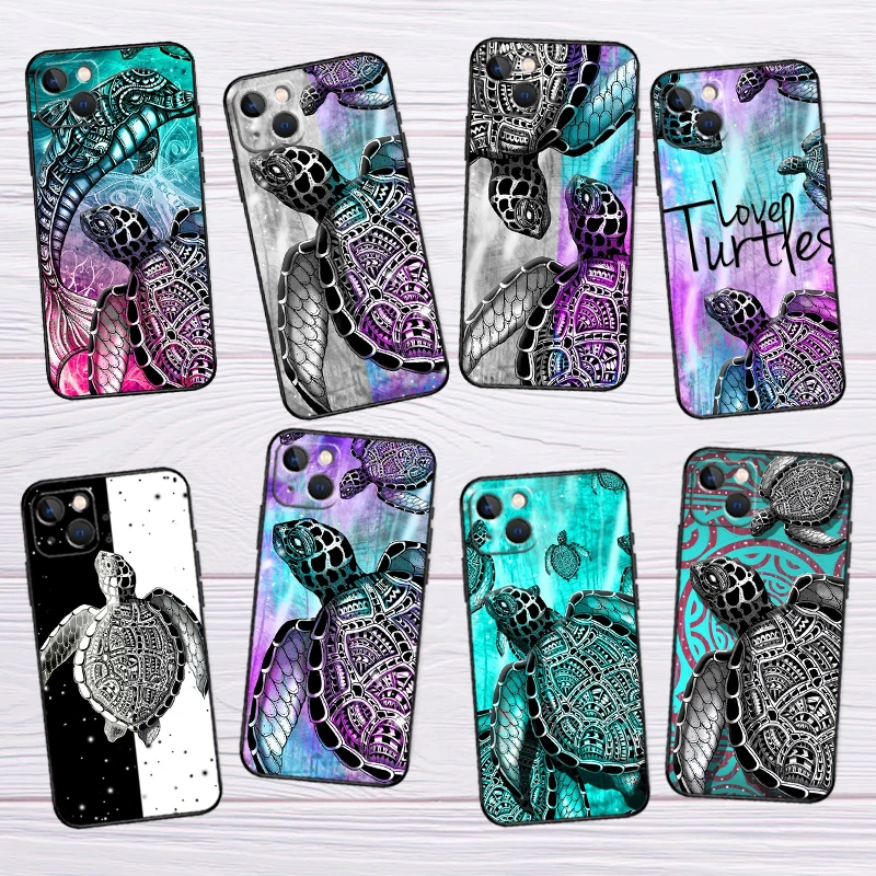 Sea turtle shell ocean pattern art Case For Samsung Galaxy S25 S26 Ultra S21 S22 S23 S24 Ultra S10 S20 Plus S25 FE Cover Shell