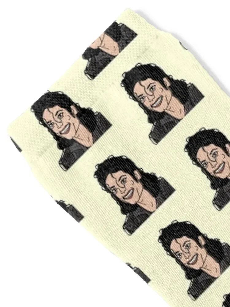 MJ Portraits in Weirdtual Reality Socks moving stockings winter thermal aesthetic Toe sports Men Socks Women's