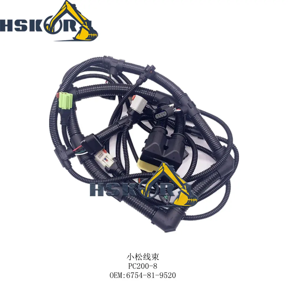 

for Komatsu wiring harness6754-81-9520 PC200-8MO PC240-8MO 6 D107 Motor verdrahtung PC210-8 Bagger draht komponenten