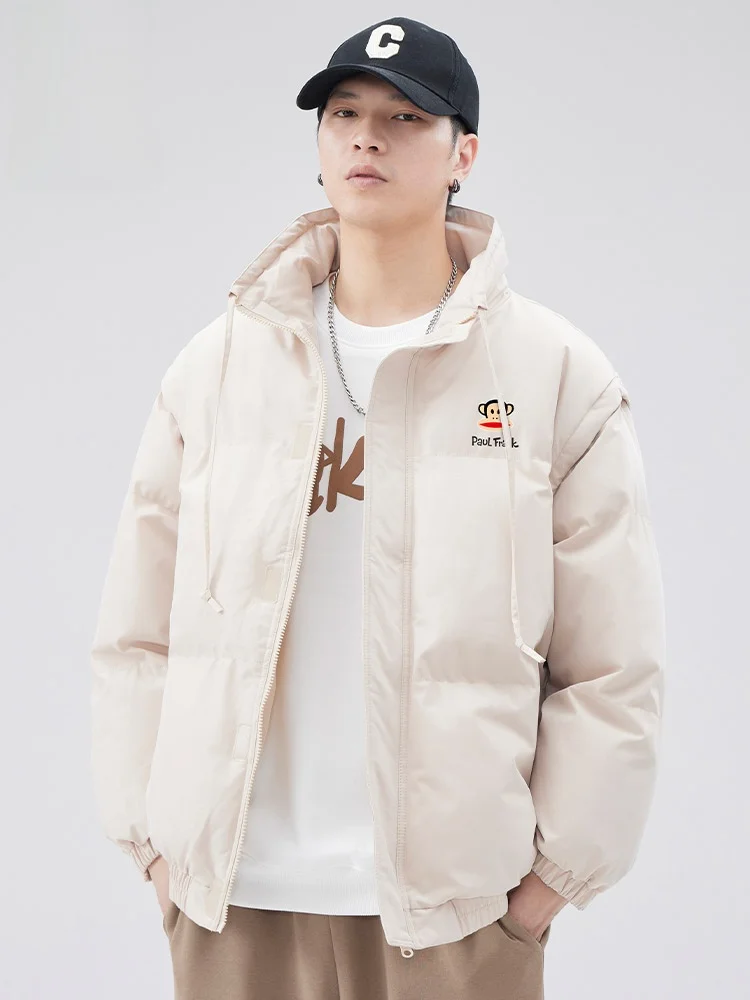 

Мужская хлопковая куртка Paul Frank Removable Sve Monkey Mouth Large, осенне-зимняя, новая, с воротником-стойкой, модная брендовая верхняя одежда