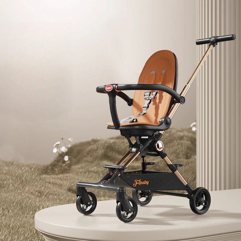 

‌Reversible 360°Rotating Baby Stroller,Lightweight Foldable Travel System,Breathable Ergonomics Seat,UV Protection Canopy