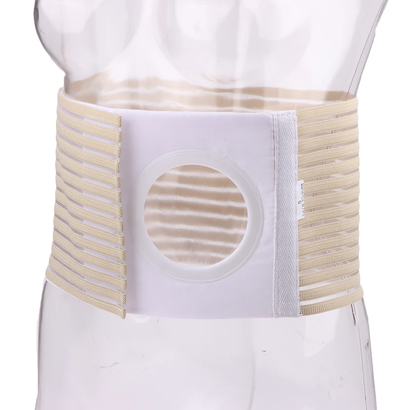 4 Sizes Ostomy Abdominal Waist Belt Support Lumbar Support Prevent Wear Abdomen Unisex Ostomy Hernia Belt Stoma Support Wraps