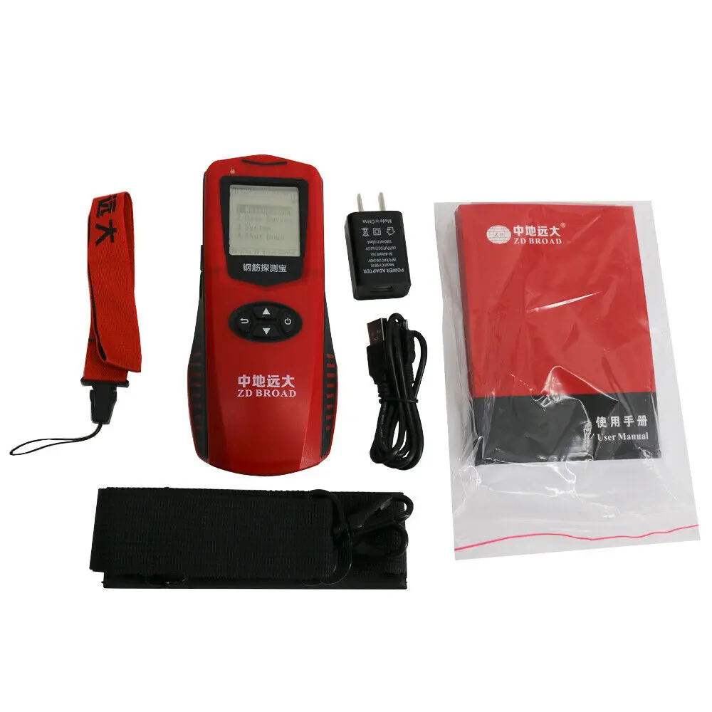 Manual Zd322 Multi-bobina Integrada Barra de Aço Varredor Concreto Camada Protetora Testador Vergalhão Detector Zd322 Novo
