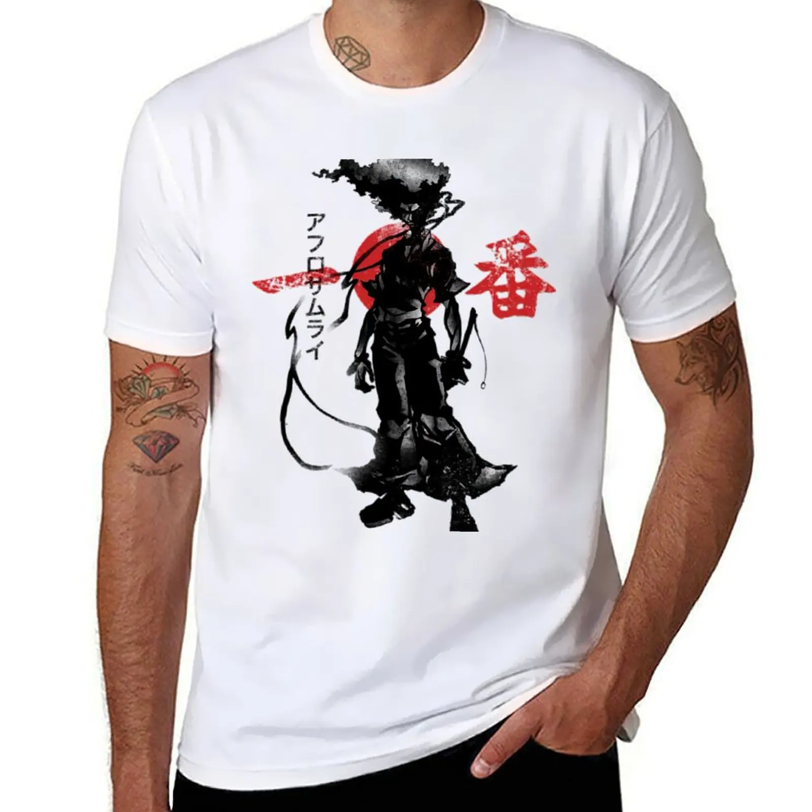 Afro Samurai Anime T-Shirt blacks Personalized t-shirt mens graphic t-shirts big and tall