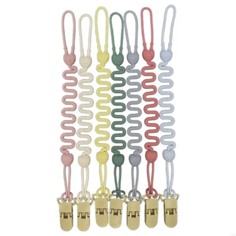 

Pacifier Clip Infant Pacifier Straps Chain Plastic Clip Baby Pacifier Holder L8RB
