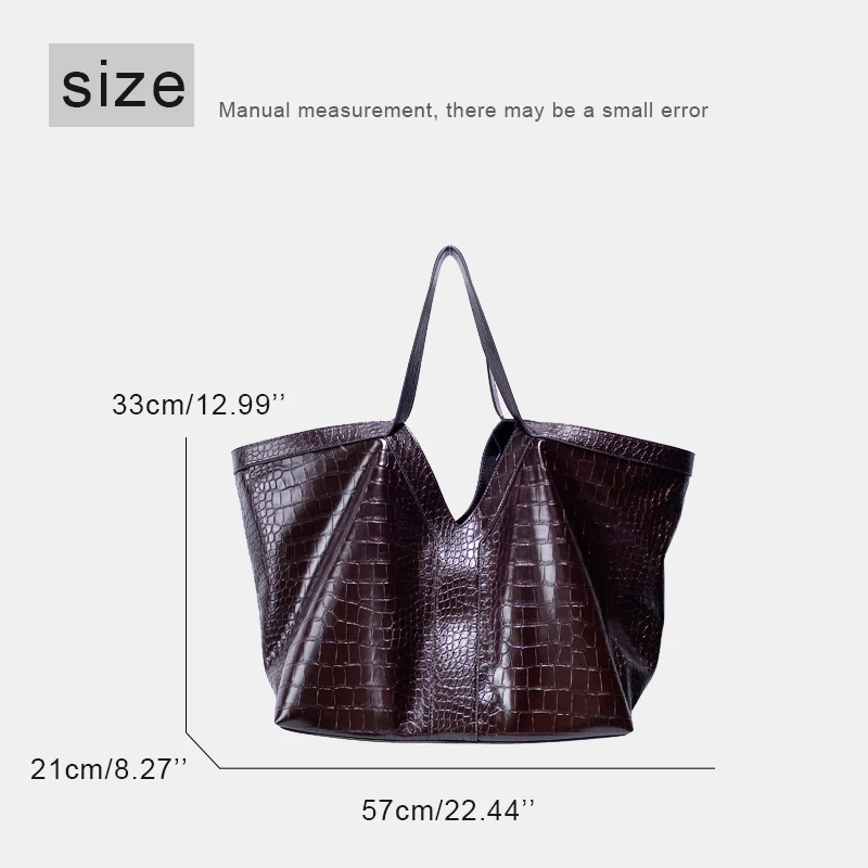 Cversized Tote Bags For Women Luxury Designer Handbags Purses 2025 New In PU Large Capacity With Inner Pocket Underarm Shoulder