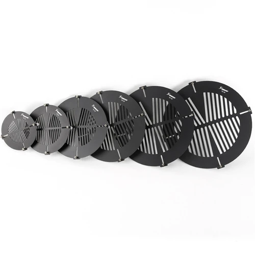 Máscara de enfoque Bahtinov de aleación de aluminio para telescopio, diámetro observación 60/80/100/120/140/160/180/200/230/280mm