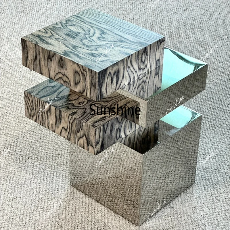 

Artistic sofa edge several antique stainless steel simple and modern, small apartment home design