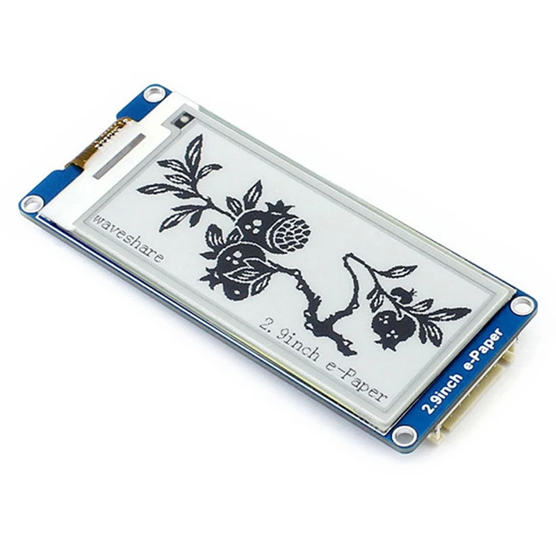 A52TWaveshare 2.9 Inch E-Ink Display Local Refresh 296X128 Resolution SPI Communication Interface for Raspberry Pi 4 /Arduino