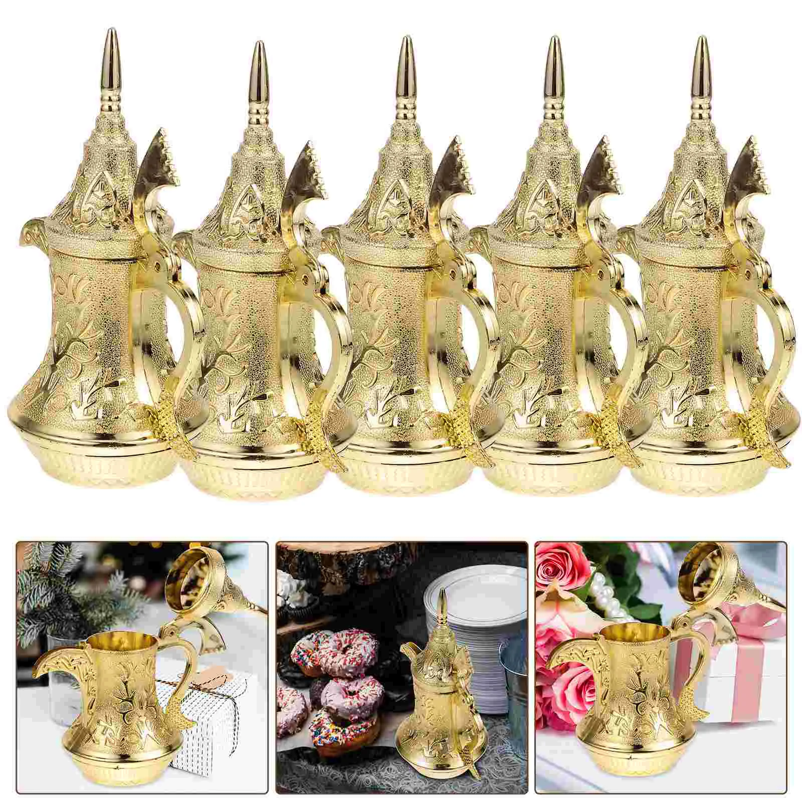 

5 Pcs Holiday Treat Boxes Lamp Wedding Candy Decor Decorate Small Favor Velvet