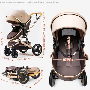 Belecoo-Transstravel-System Babywagen, hohe Landbekämpfung, vier Räder, 0-3 Jahre Komfortwagen können gefaltet werden, 3 in 1 6 Hauptverkaufsauto Baby Compact - №6