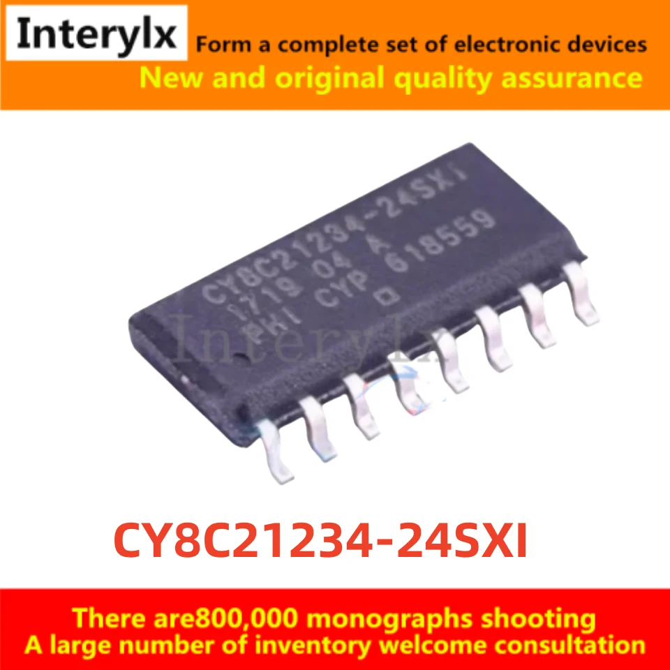 10Pcs/Lot CY8C21234-24SXI CY8C21234-24 MCU Single-Chip Microcontroller 8-Bit Microcontroller Chip in SOP16 Package, Brand New