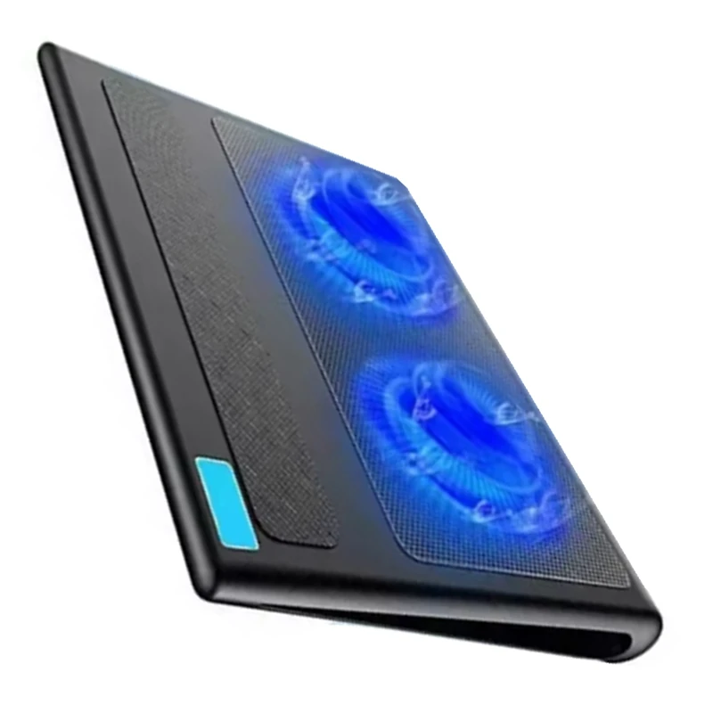 Laptop Cooler Base Metal Mesh Gaming Laptop Stand 2 Fans USB Interface Air-Cooled Silent Cooling Device-WDL view 4