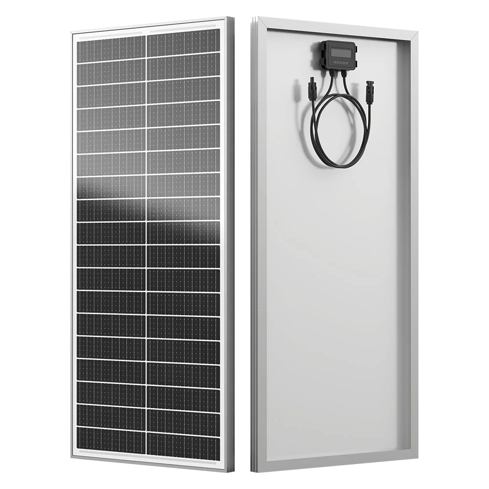 RVPOZWER 12.8V 100W/200W/300W/400W 18BB Rigid Solar Panel N-Type Mono Cells Waterproof PV Module for Camping Home RV image 3