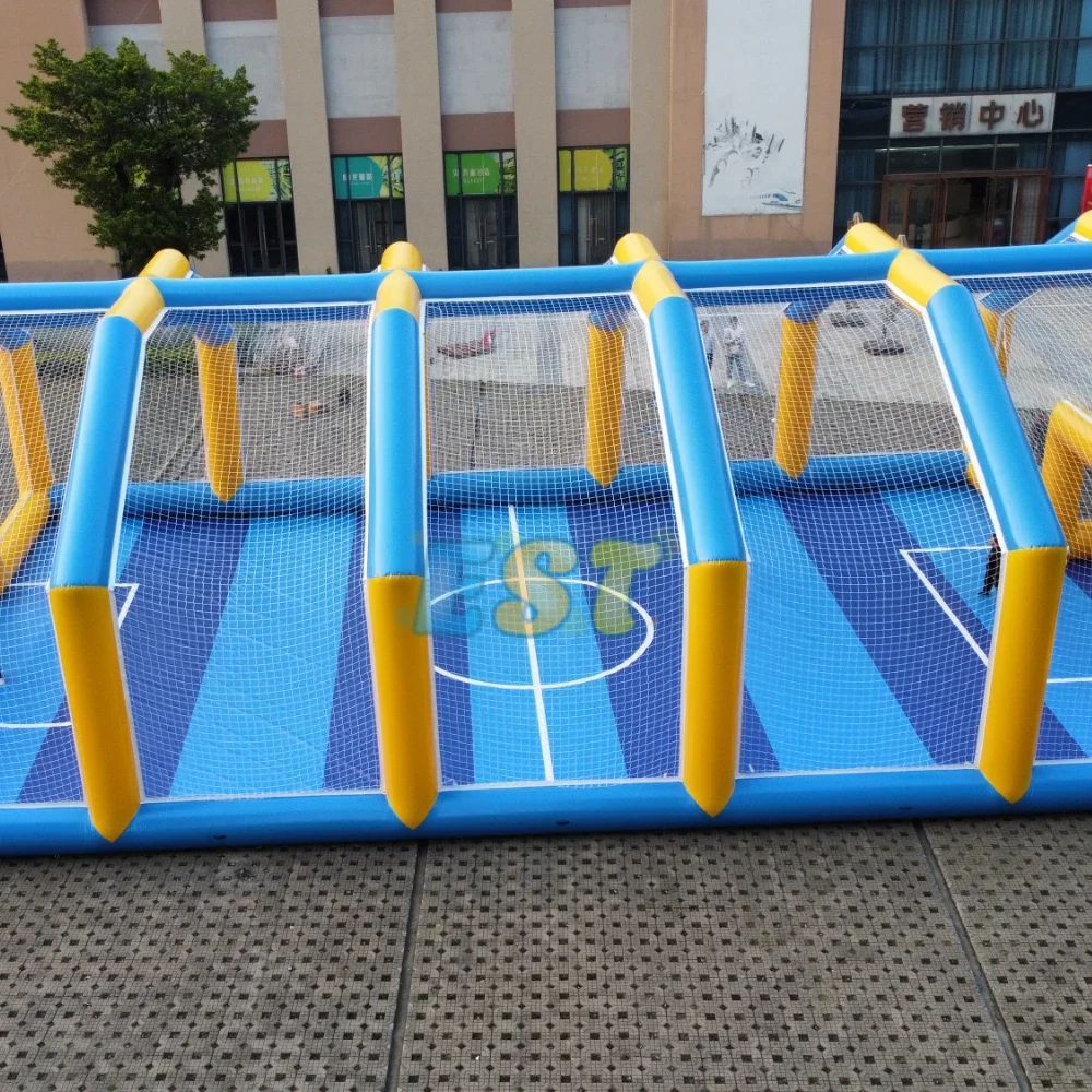 Portable Inflatable Football Pitch Inflatable Soap Football Field Tent Inflatable Football Arena Court Soccer Ground