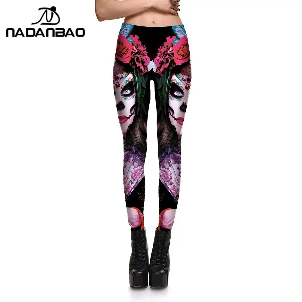 

Nadanbao Printed Yoga Pants Women Push Up Professional Running Fitness Gym Sport Leggings Tight Trouser Pencil Leggins