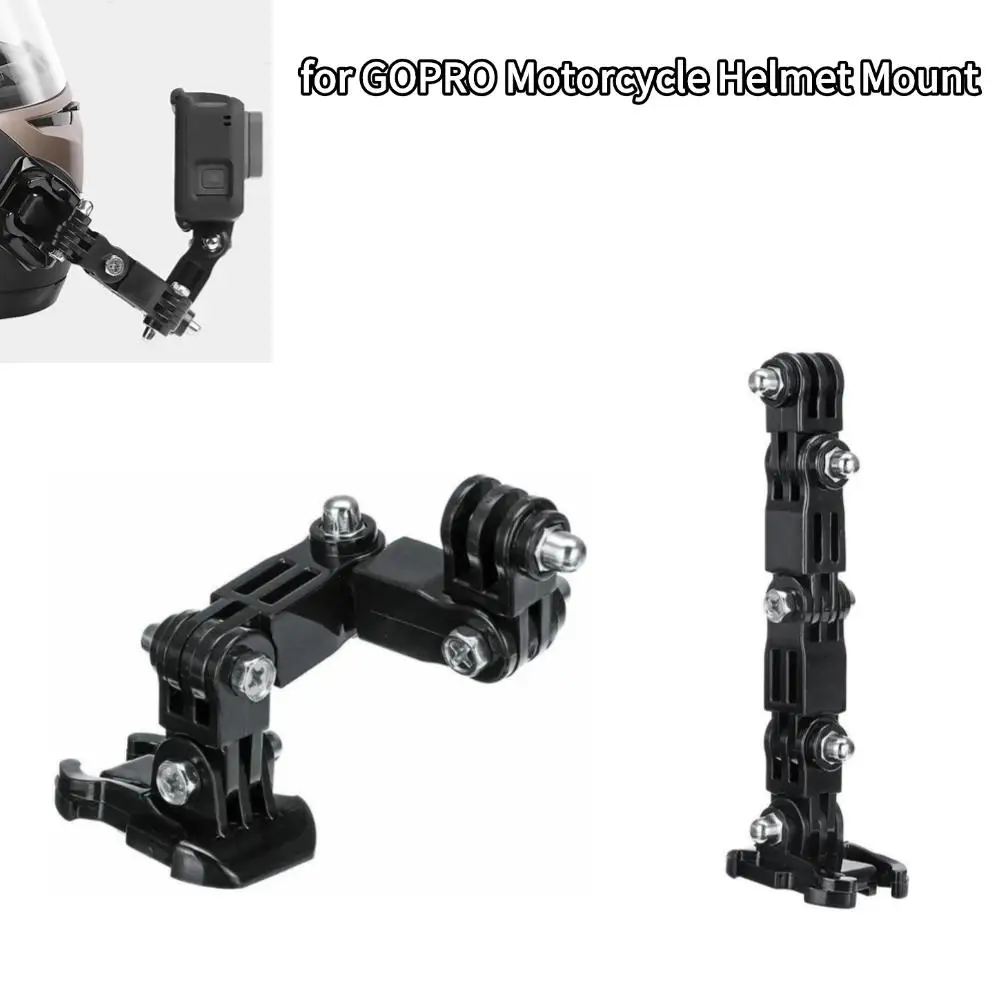 for Motorcycle Helmet Mount Curved Arm For XiaoYi 4K Camera for GO PRO Accessories for GOPRO Hero 8 7 6 5 SJCAM sj4000