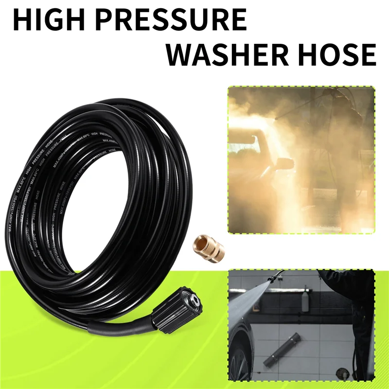 ABAG Pressure Washer Hose Quick Connector Hose And Extension Coupler For Swimming Pools Siding Washing Cars Floors