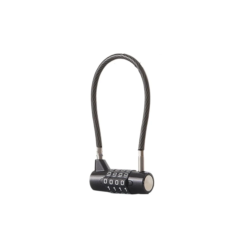 Zinc Alloy Password Lock with Steel Wire for Indoor and Outdoor Use Keyless Convenience for Cabinets and Bicycles